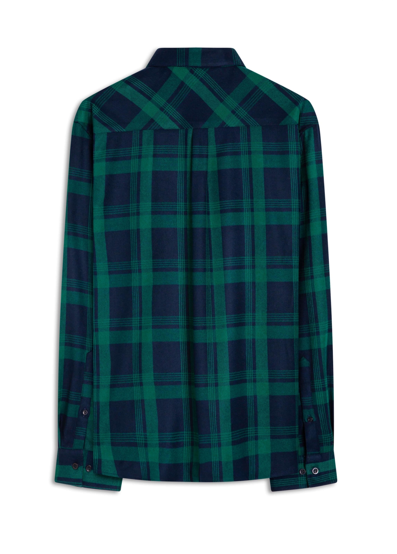 Camisa Xadrez Wool Touch Blas Plaid Classic Verde Escuro