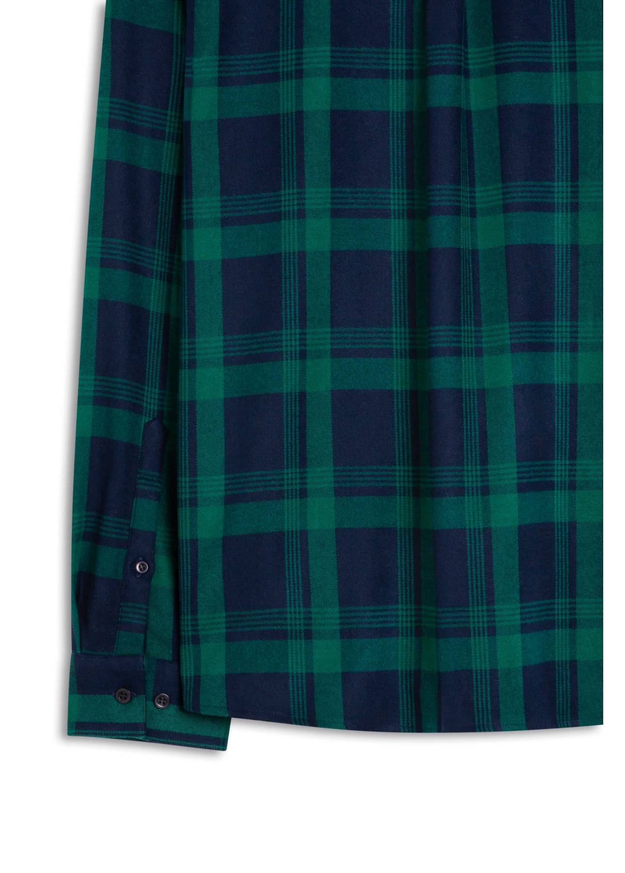 Camisa Xadrez Wool Touch Blas Plaid Classic Verde Escuro