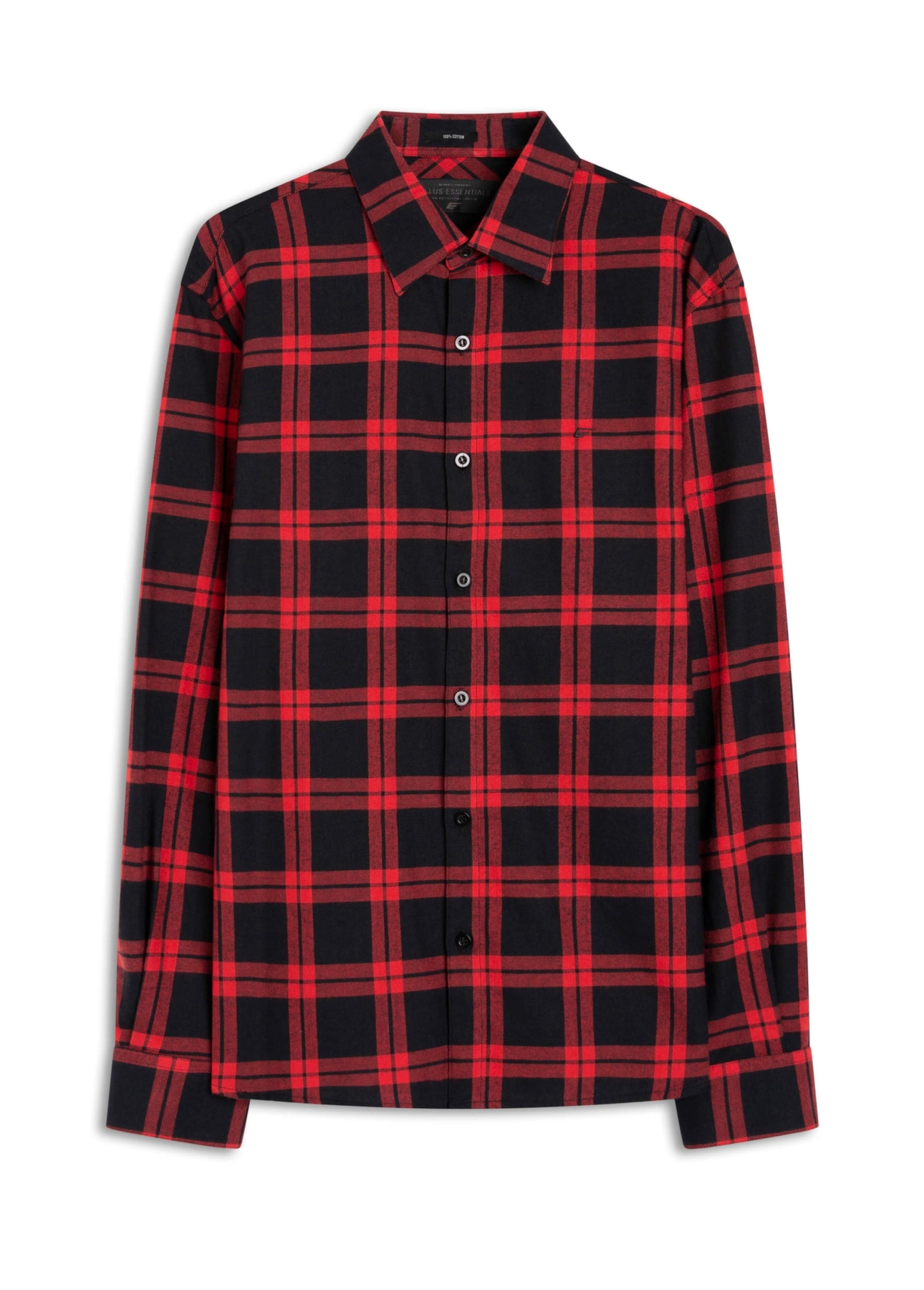 Camisa Xadrez Wool Touch Difusion Plaid Vermelho