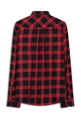 Camisa Xadrez Wool Touch Difusion Plaid Vermelho