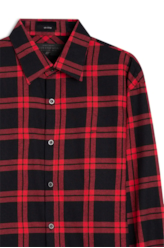 Camisa Xadrez Wool Touch Difusion Plaid Vermelho