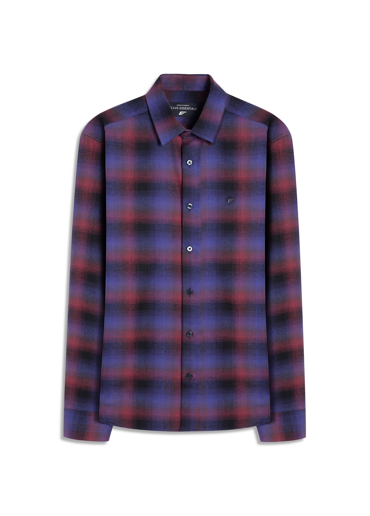 Camisa Xadrez Wool Touch Estonia  Xangai Vinho