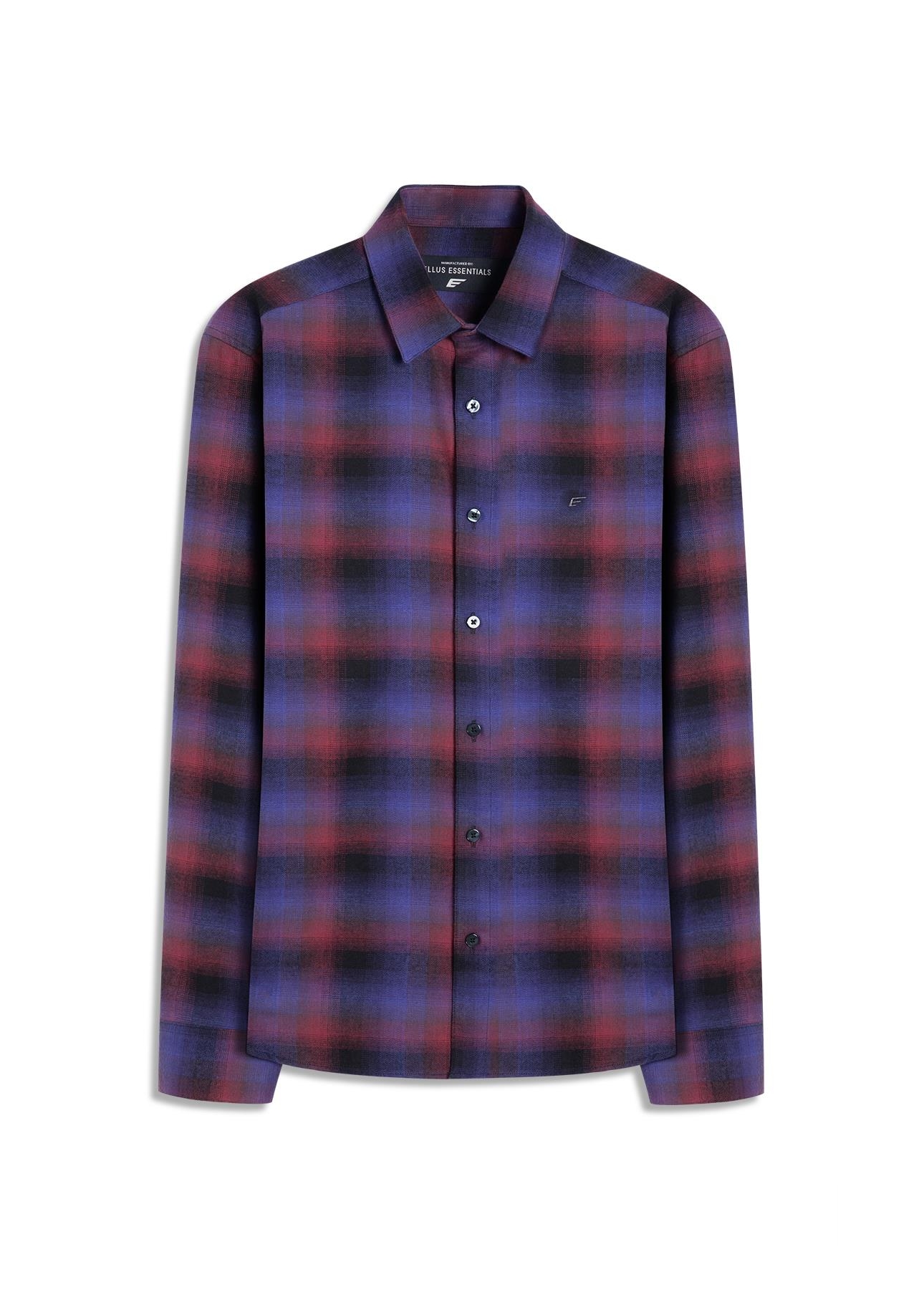 Camisa Xadrez Wool Touch Estonia  Xangai Vinho
