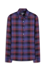 Camisa Xadrez Wool Touch Estonia  Xangai Vinho