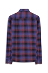Camisa Xadrez Wool Touch Estonia  Xangai Vinho