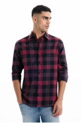 Camisa Xadrez  Wool Touch Finland Irish Vinho