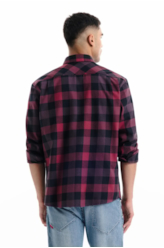 Camisa Xadrez  Wool Touch Finland Irish Vinho