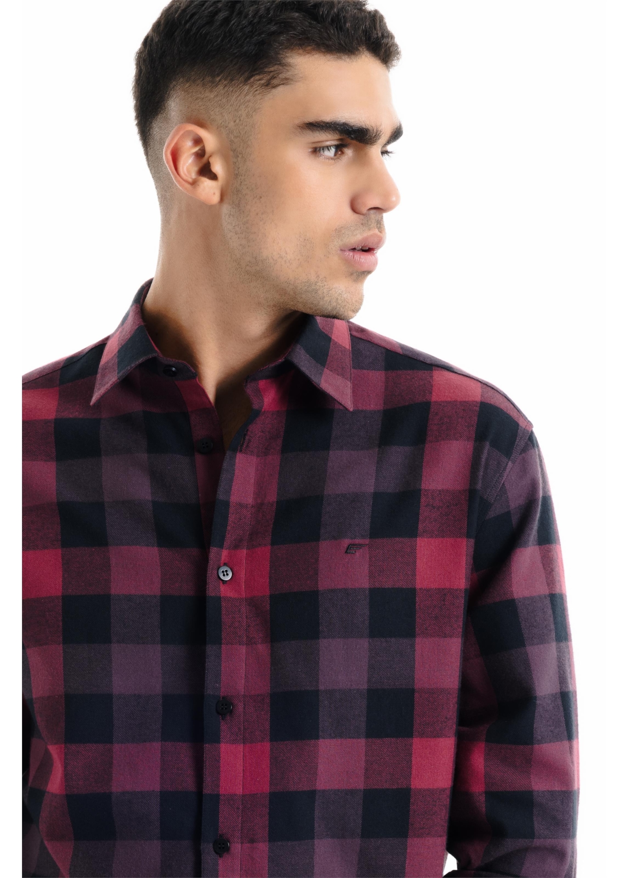 Camisa Xadrez  Wool Touch Finland Irish Vinho