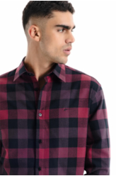Camisa Xadrez  Wool Touch Finland Irish Vinho