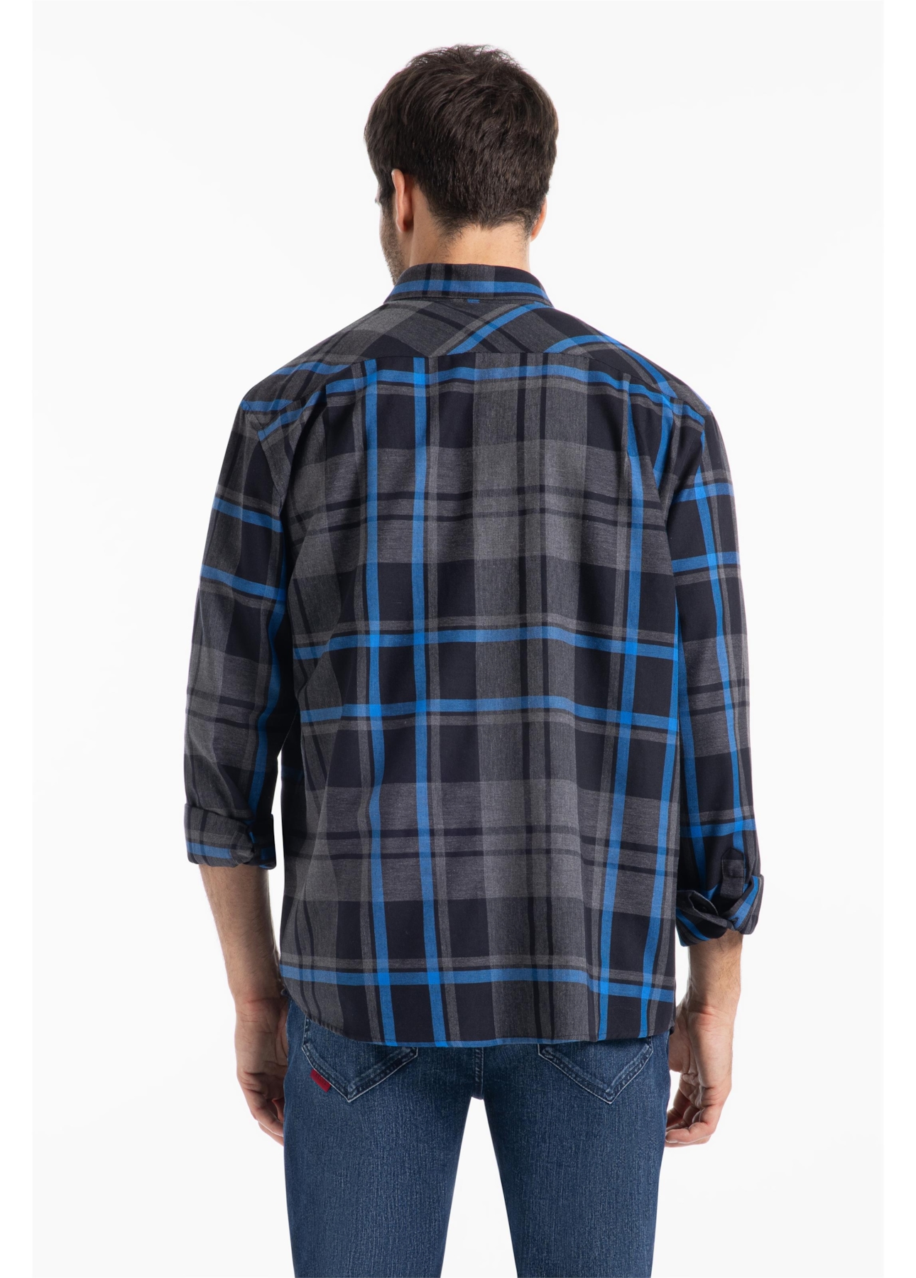 Camisa Xadrez Wool Touch Groove Irish Royal
