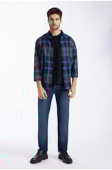 Camisa Xadrez Wool Touch Groove Irish Royal