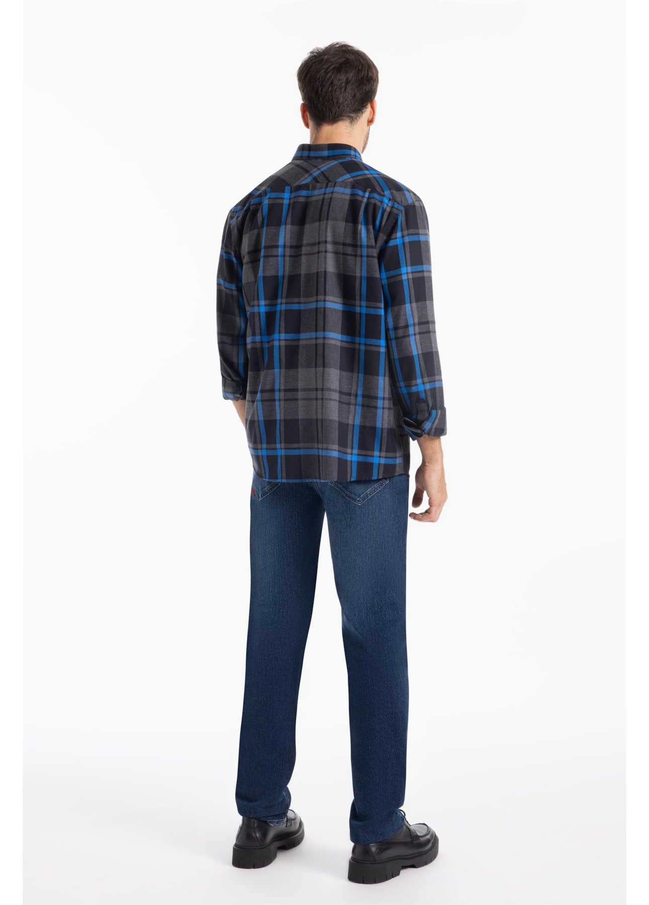 Camisa Xadrez Wool Touch Groove Irish Royal