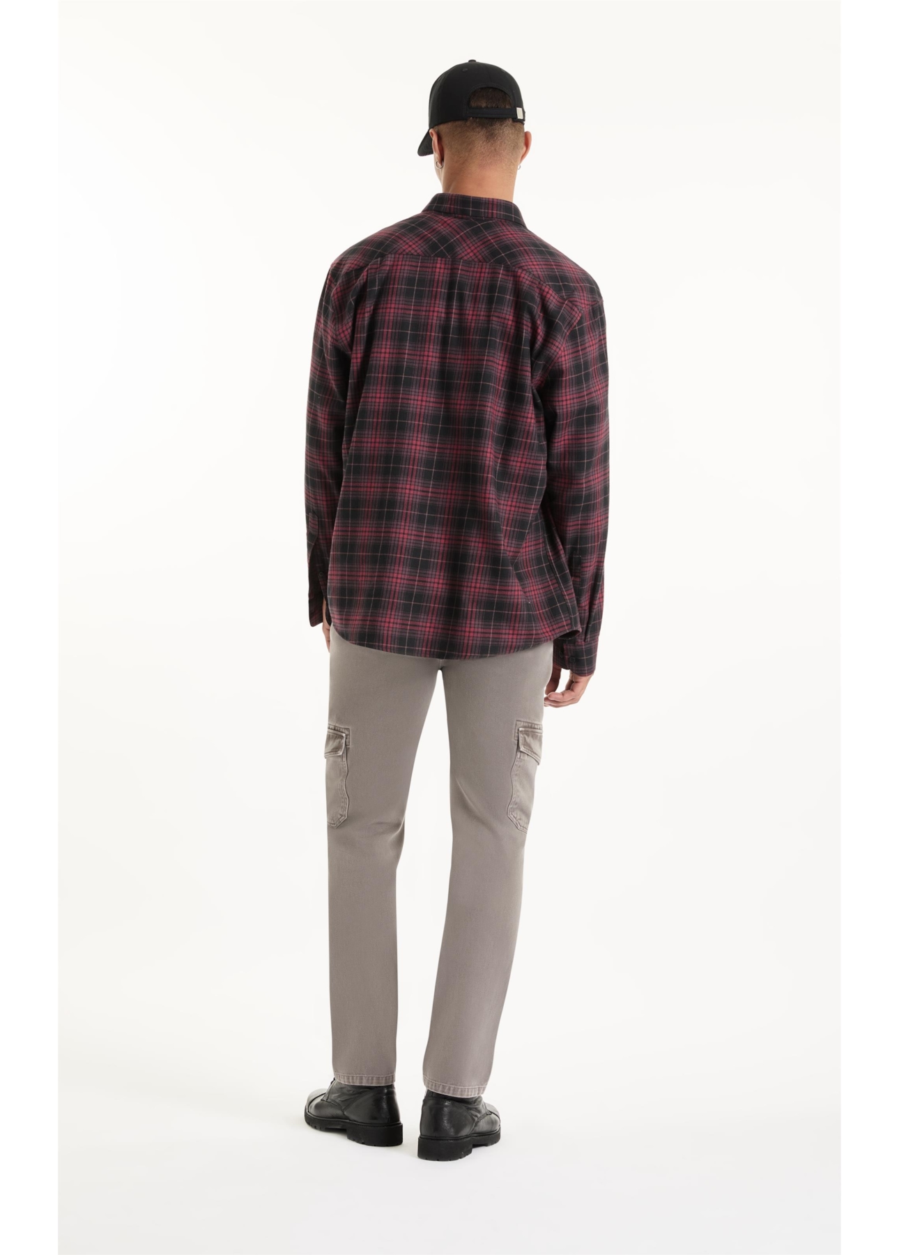 Camisa Xadrez Wool Touch Iceland Loose Irish Vinho