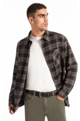 Camisa Xadrez Wool Touch Norway Loose Irish Floresta