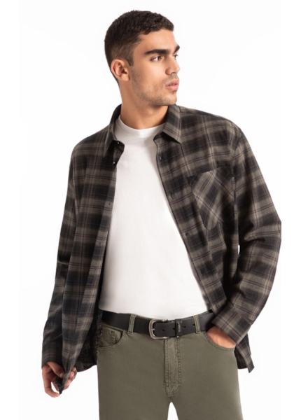 Camisa Xadrez Wool Touch Norway Loose Irish Floresta