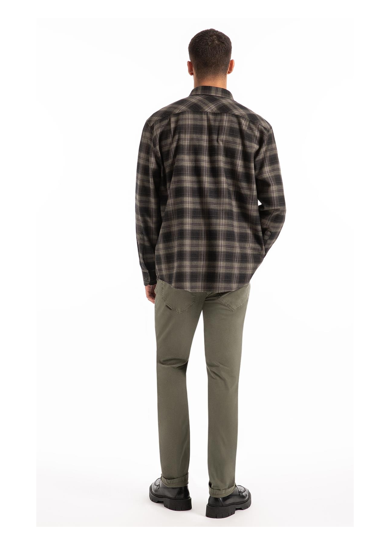 Camisa Xadrez Wool Touch Norway Loose Irish Floresta