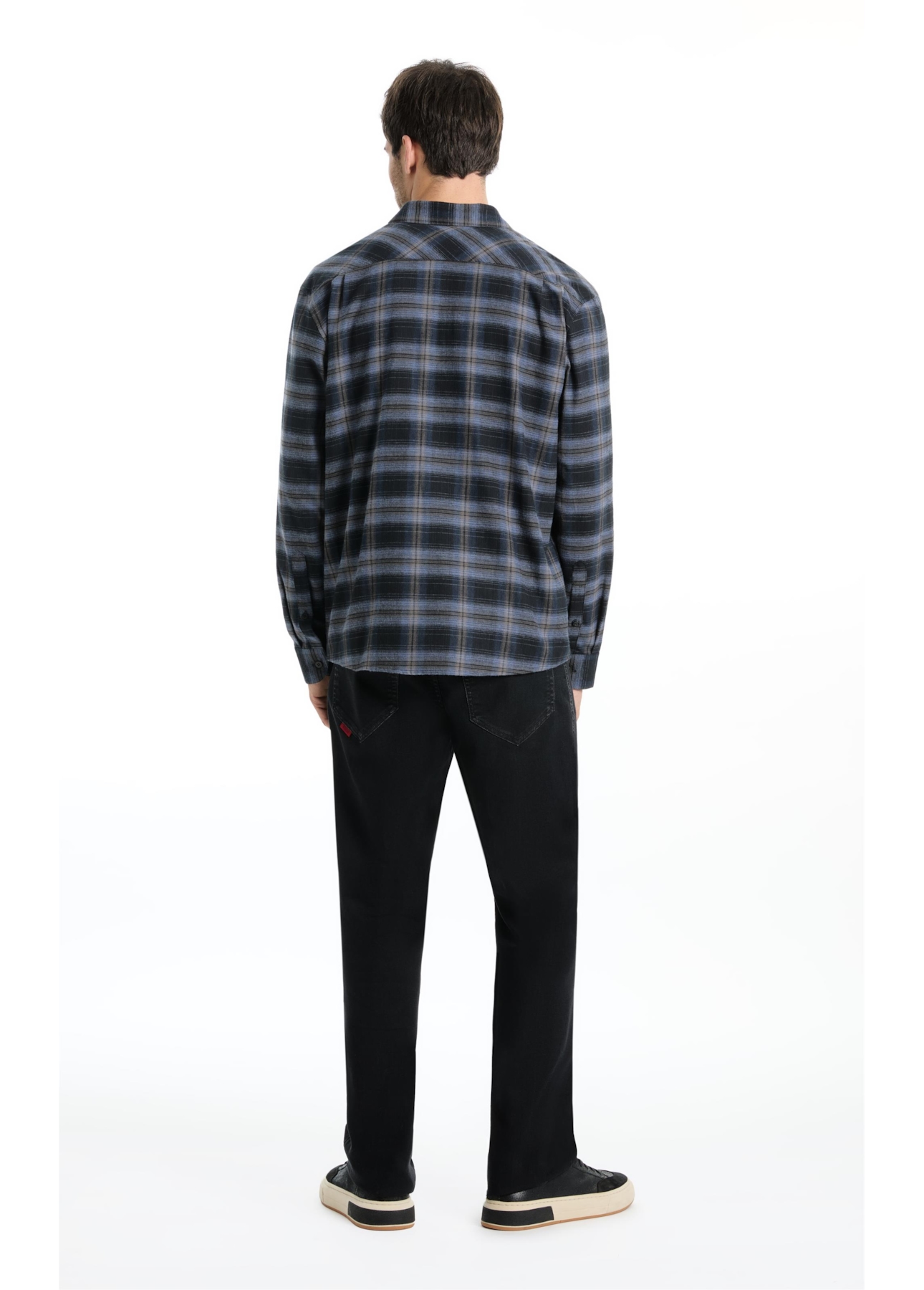 Camisa Xadrez Wool Touch Norway  Xangai Marinho