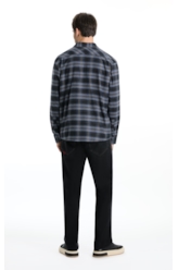 Camisa Xadrez Wool Touch Norway  Xangai Marinho