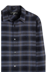 Camisa Xadrez Wool Touch Norway  Xangai Marinho