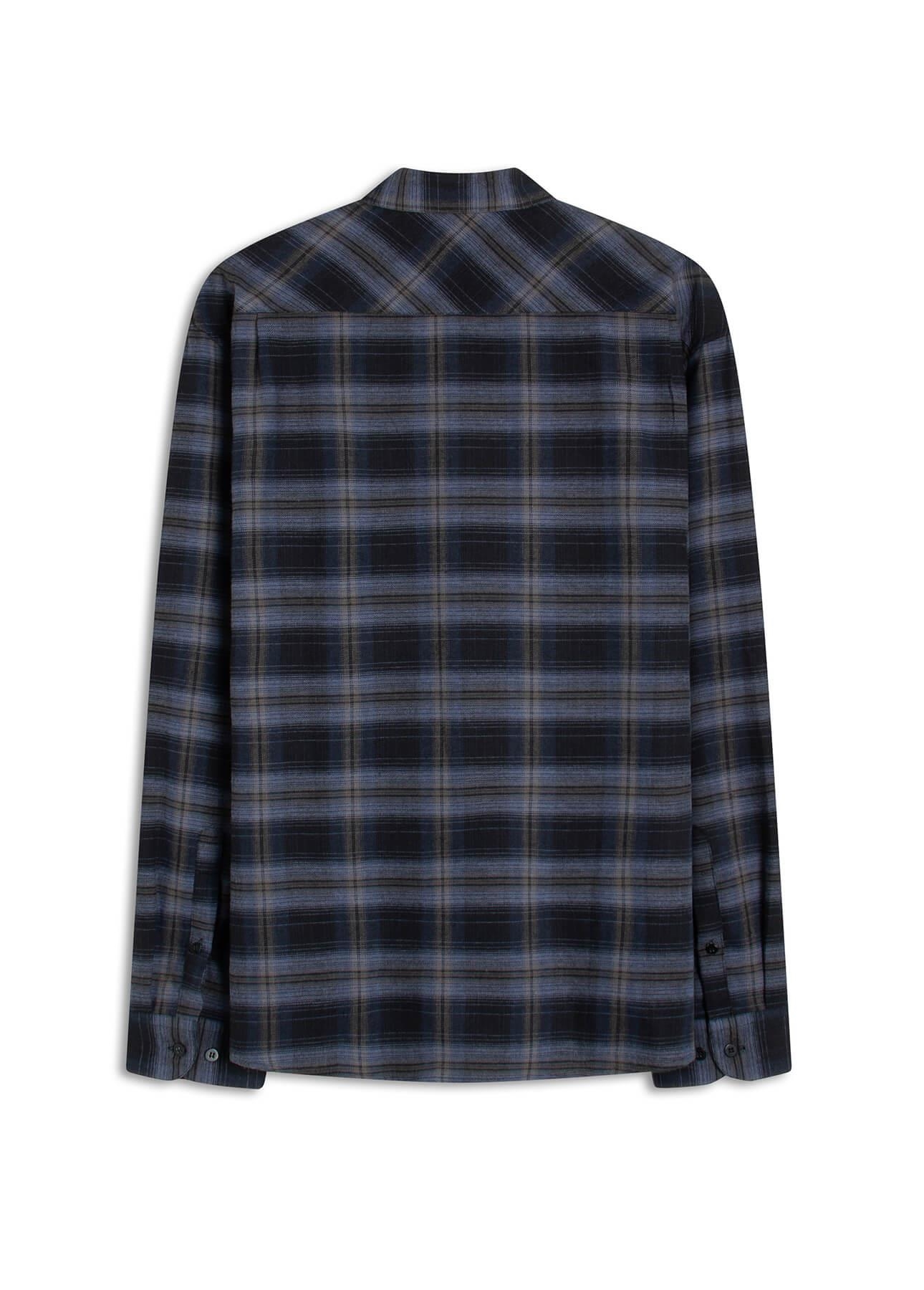 Camisa Xadrez Wool Touch Norway  Xangai Marinho