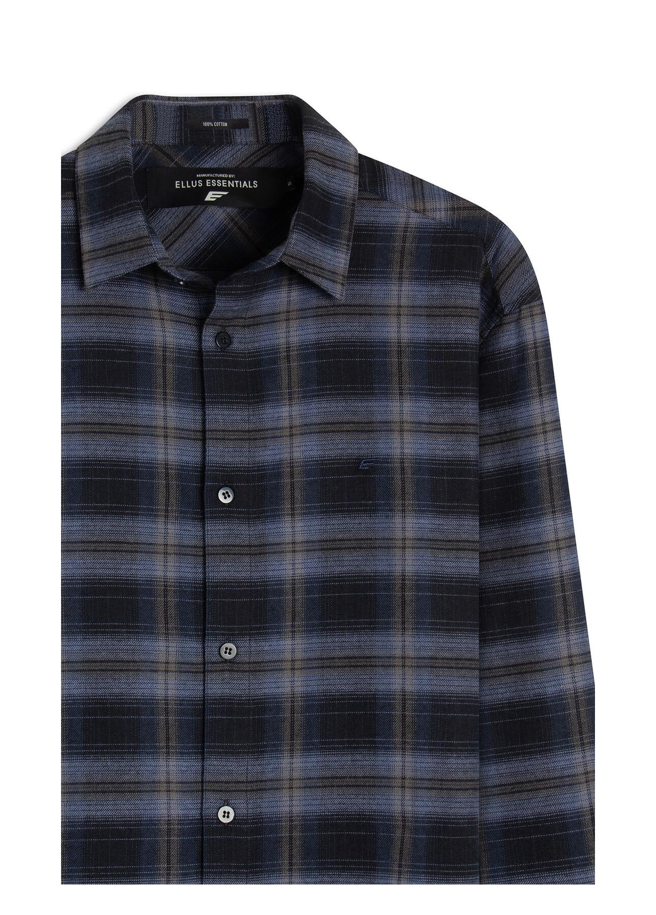 Camisa Xadrez Wool Touch Norway  Xangai Marinho