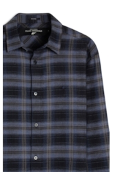 Camisa Xadrez Wool Touch Norway  Xangai Marinho