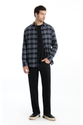 Camisa Xadrez Wool Touch Norway  Xangai Marinho
