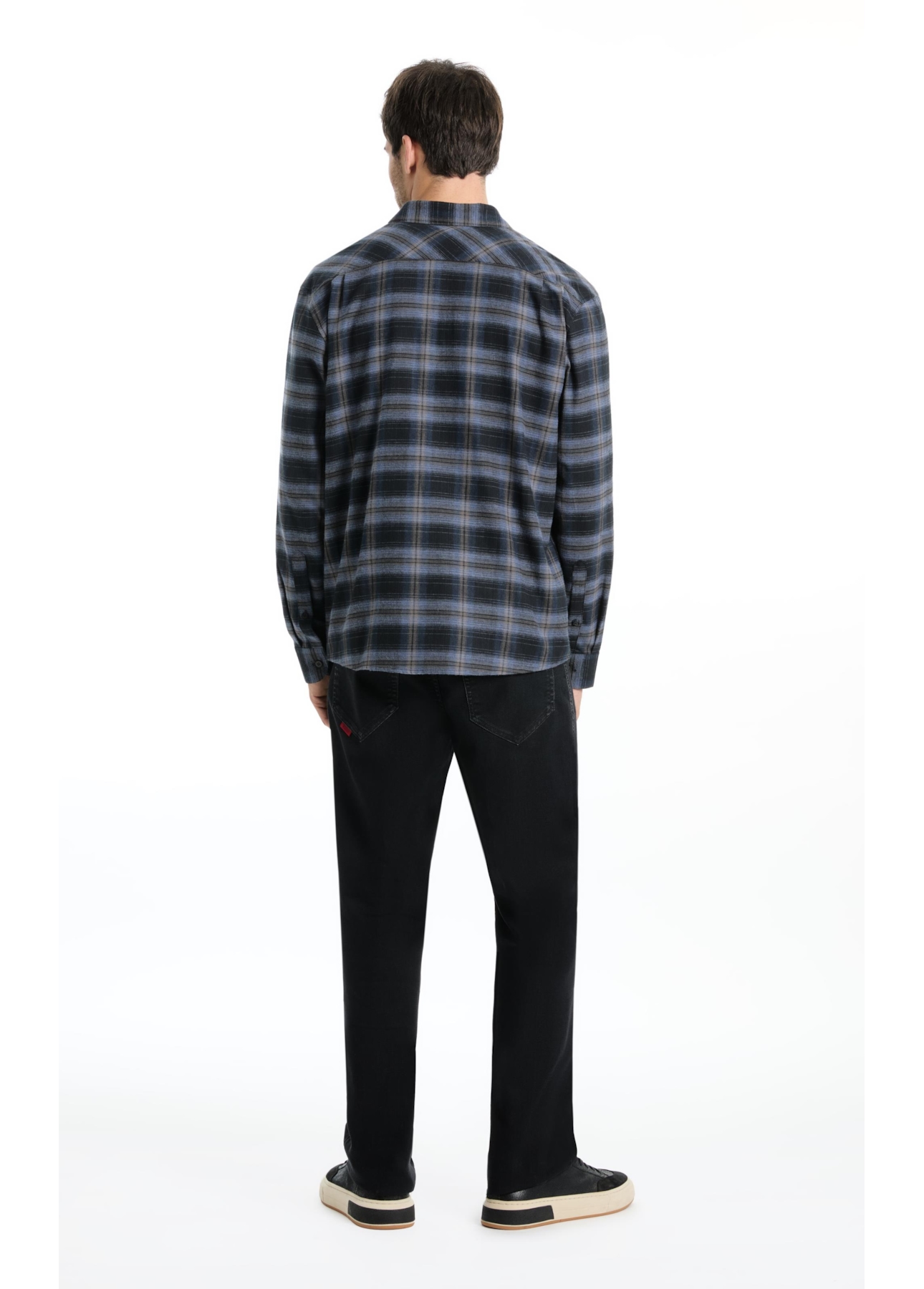 Camisa Xadrez Wool Touch Norway  Xangai Marinho