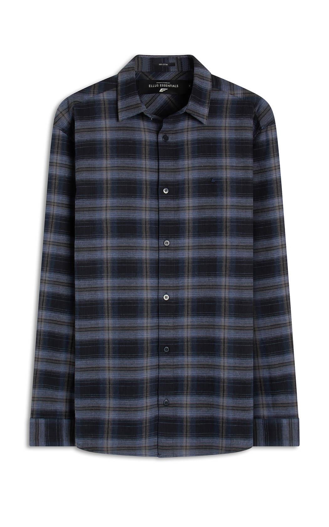 洋楽 V.A. Camisa Xadrez Wool Touch Norway Xangai Marinho