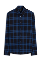 Camisa Xadrez Wool Touch Rembrandt  Irish Azul Bic