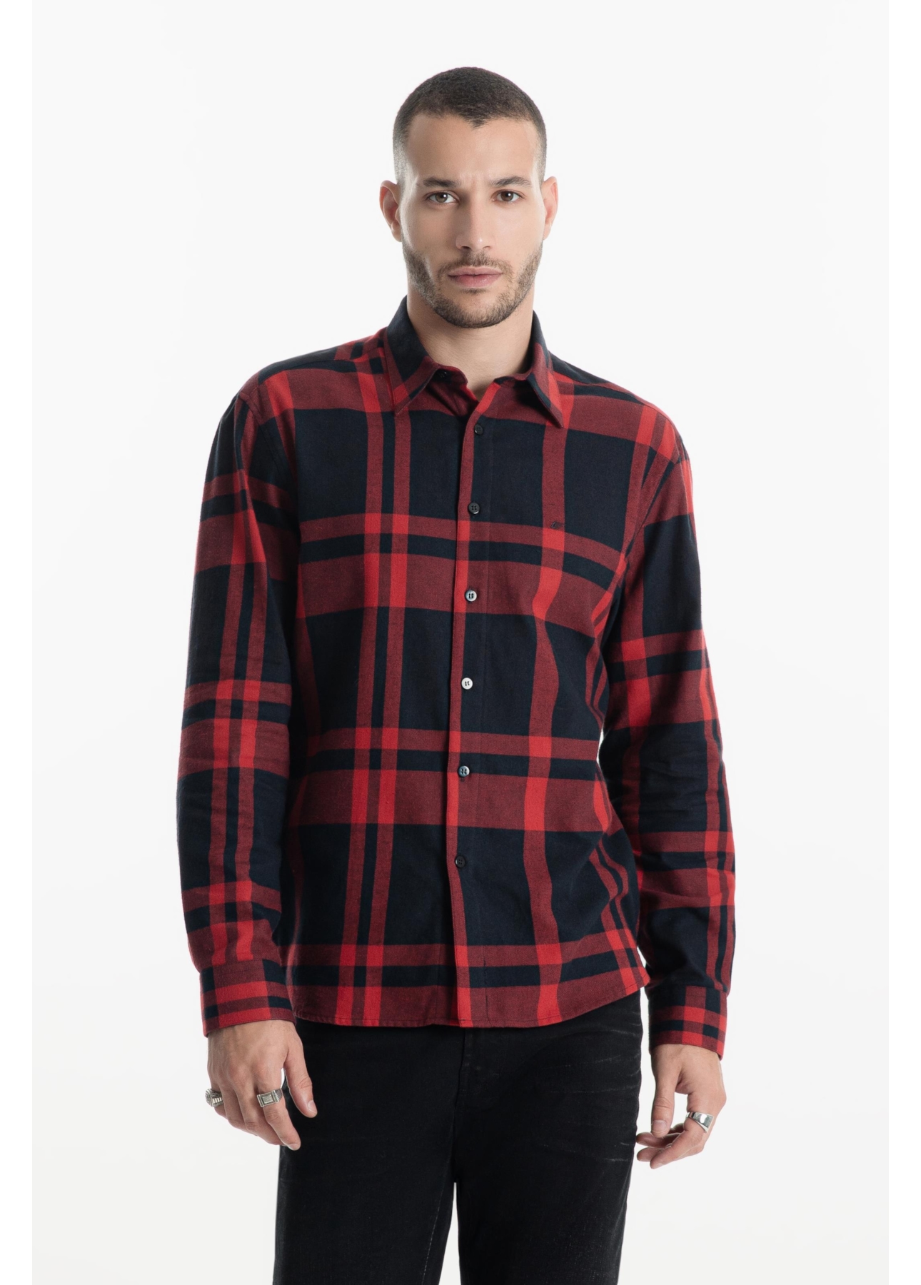 Camisa Xadrez Wool Touch Rembrandt  Irish Vermelho