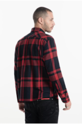 Camisa Xadrez Wool Touch Rembrandt  Irish Vermelho