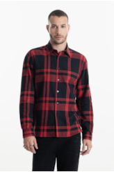 Camisa Xadrez Wool Touch Rembrandt  Irish Vermelho