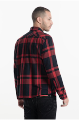 Camisa Xadrez Wool Touch Rembrandt  Irish Vermelho