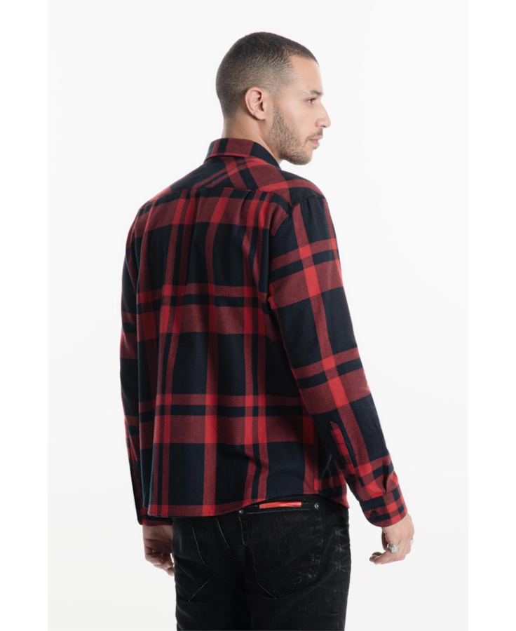 Camisa Xadrez Wool Touch Rembrandt  Irish Vermelho