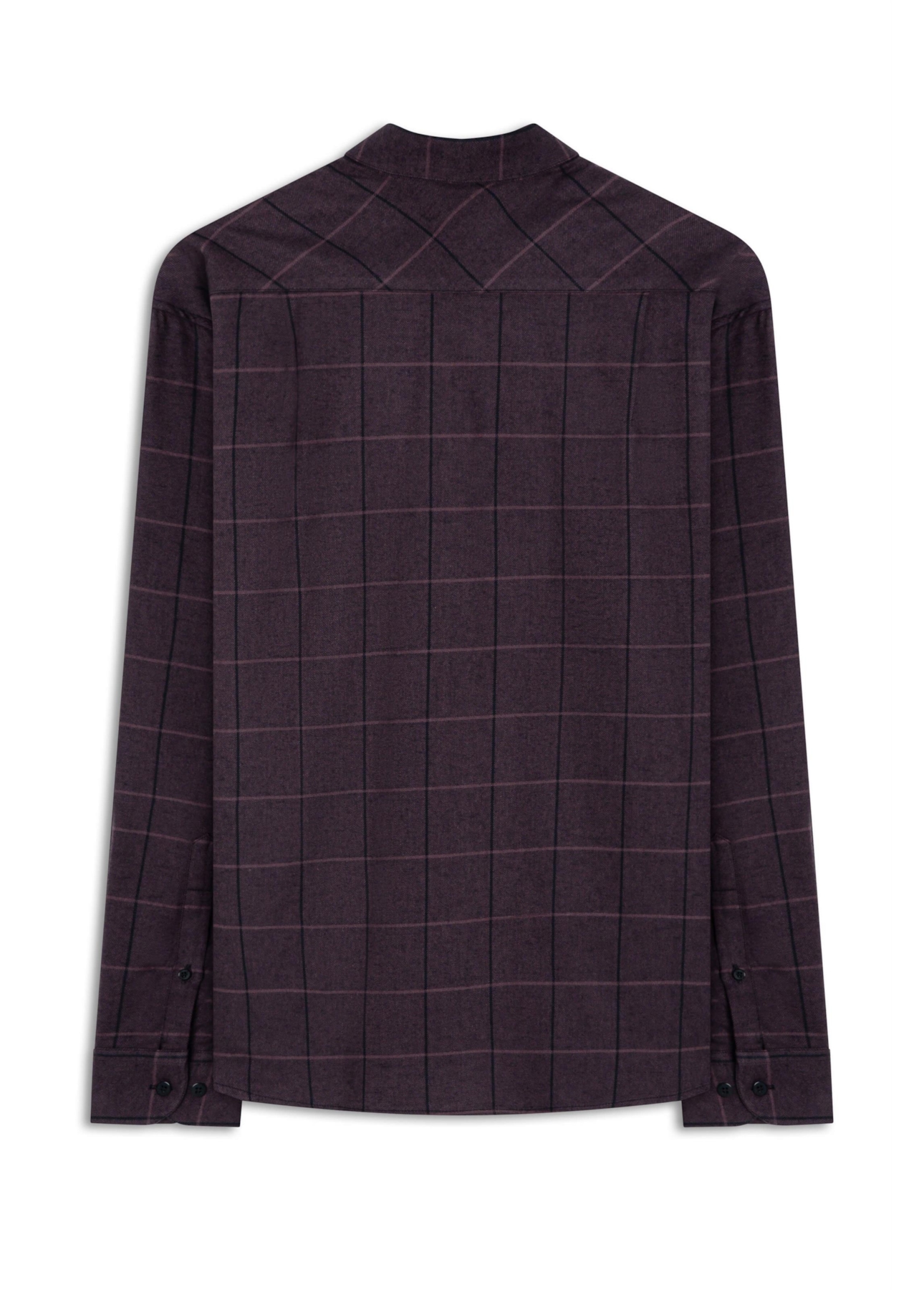 Camisa Xadrez Wool Touch Turim Slim Irish Beringela