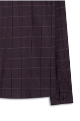 Camisa Xadrez Wool Touch Turim Slim Irish Beringela