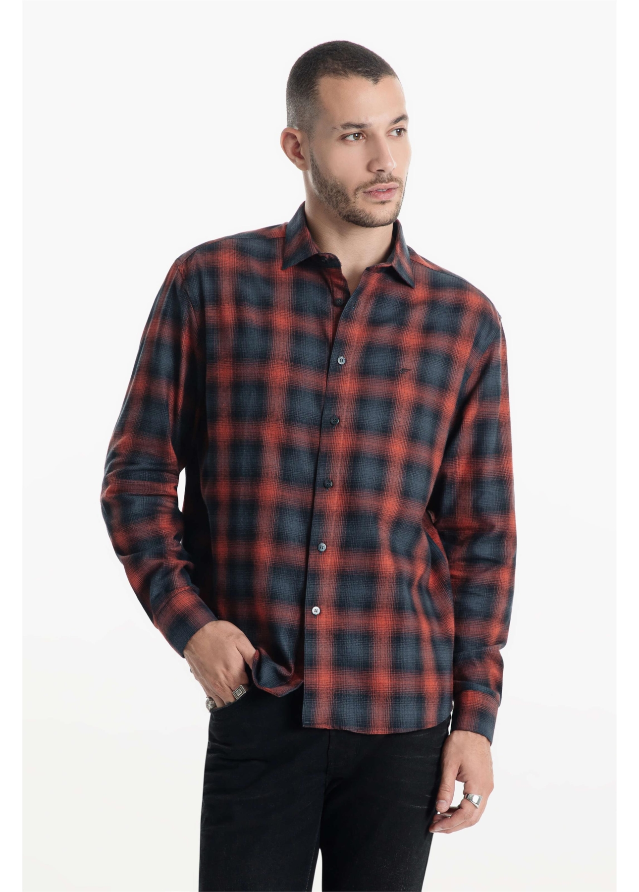 Camisa Xadrez Wool Touch Viena New Italian Telha