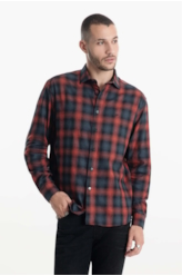 Camisa Xadrez Wool Touch Viena New Italian Telha