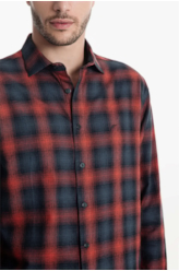 Camisa Xadrez Wool Touch Viena New Italian Telha