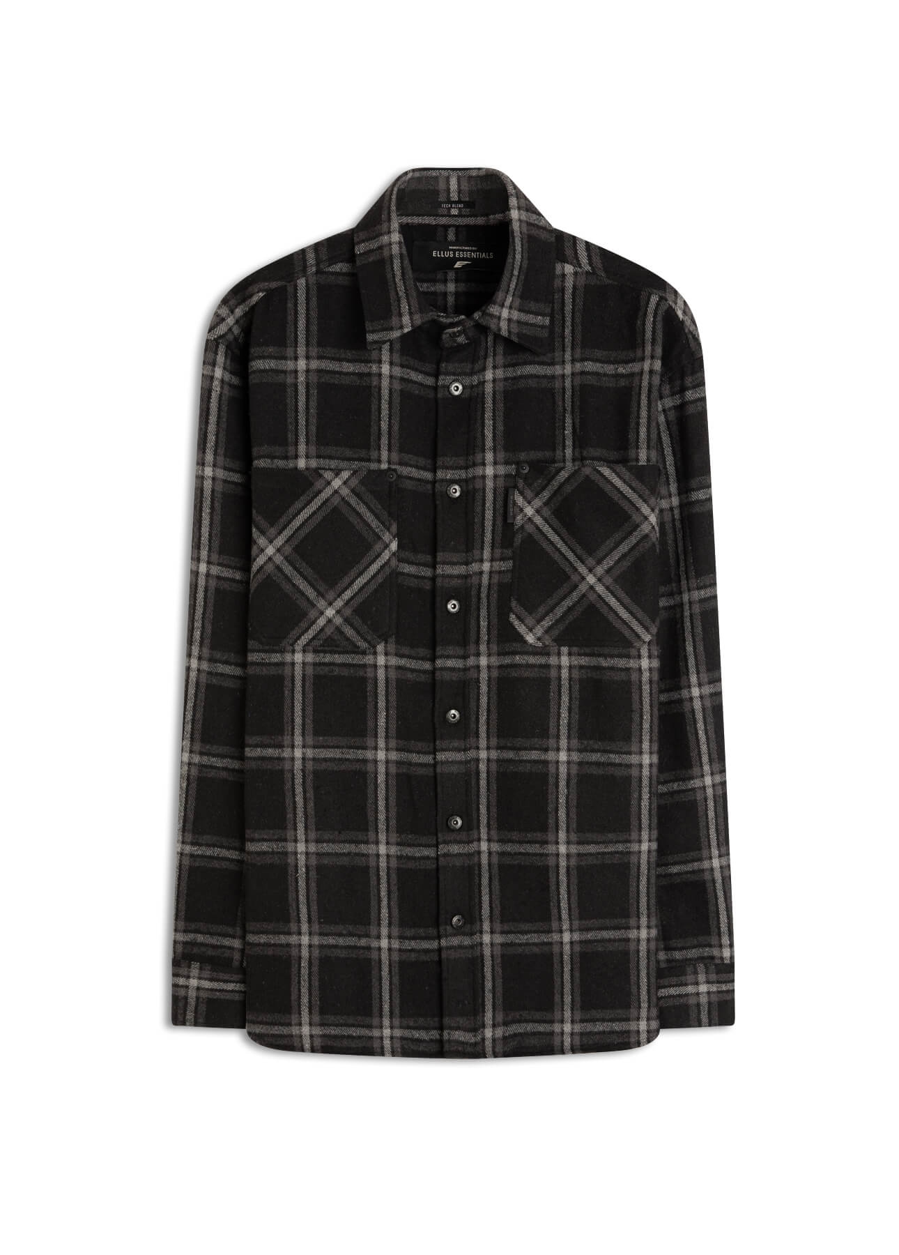 Camisa Xadrez Wool Winter Jackshirt Preto
