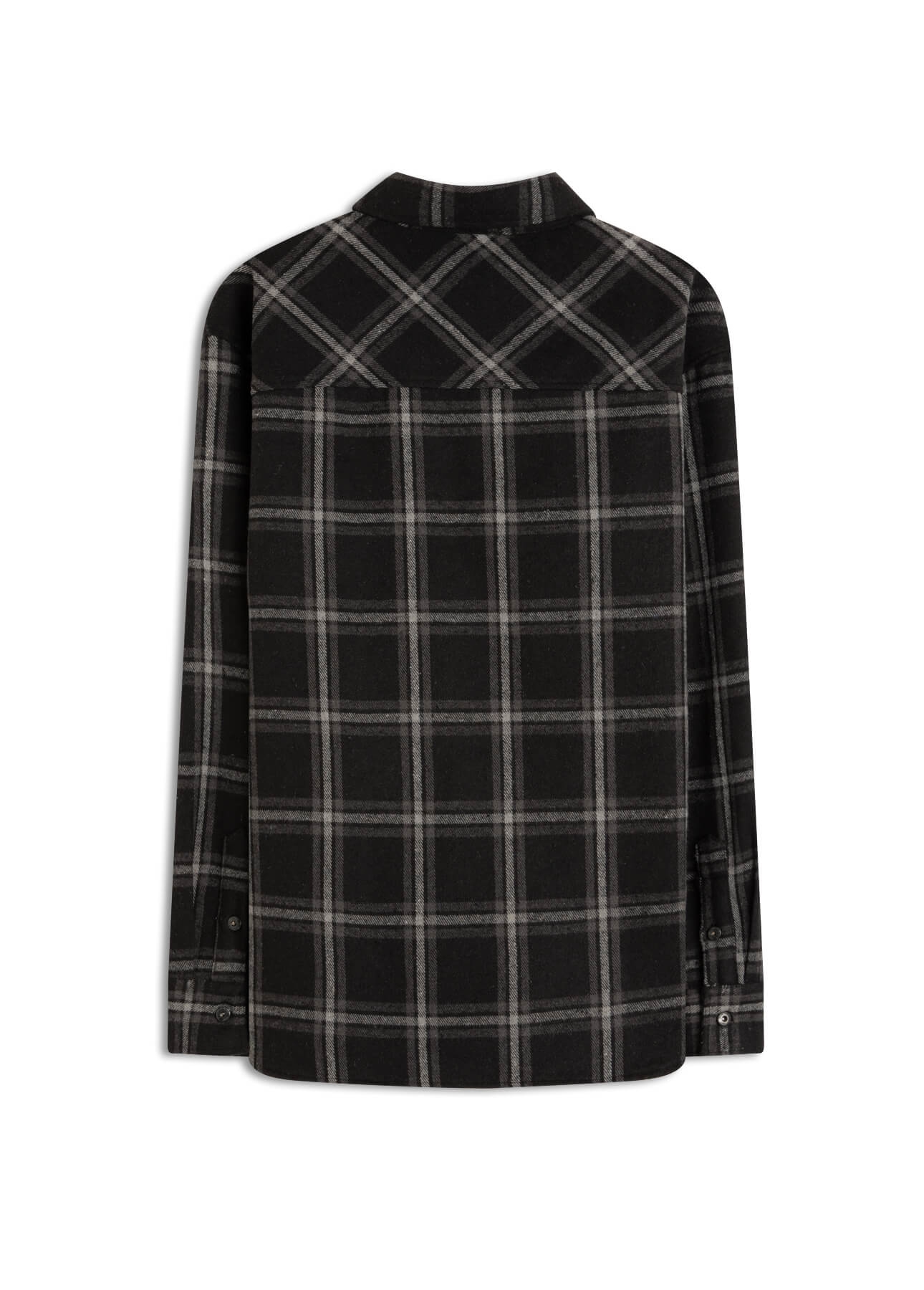 Camisa Xadrez Wool Winter Jackshirt Preto