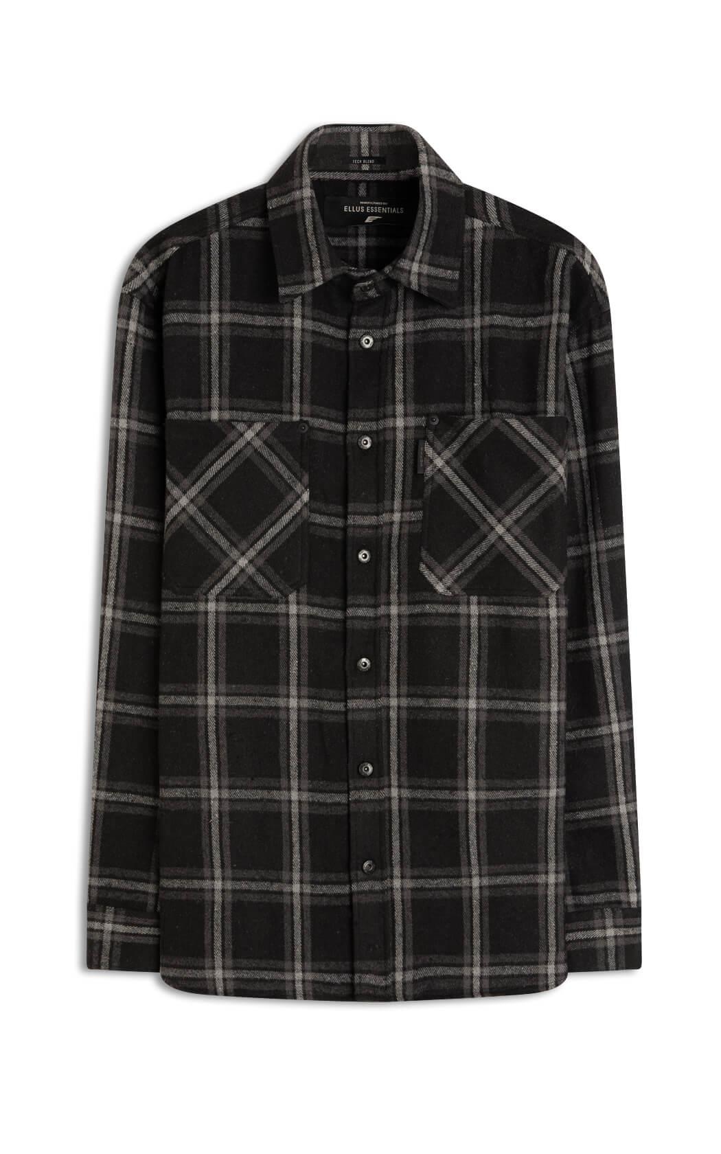 Camisa Xadrez Wool Winter Jackshirt Preto