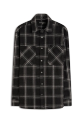 Camisa Xadrez Wool Winter Jackshirt Preto