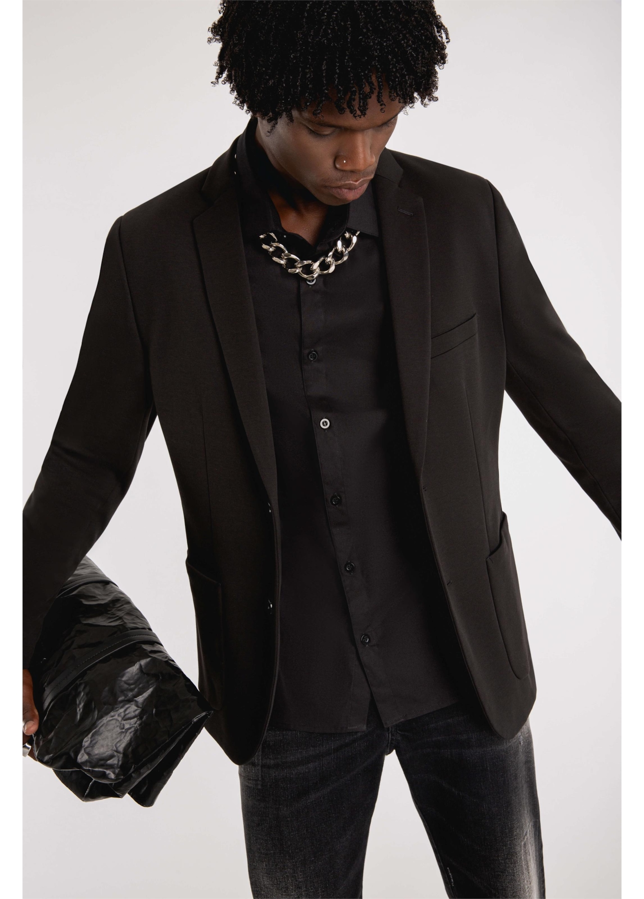 Camisas Tricoline Italian Preto