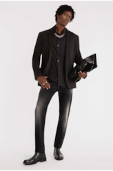 Camisas Tricoline Italian Preto