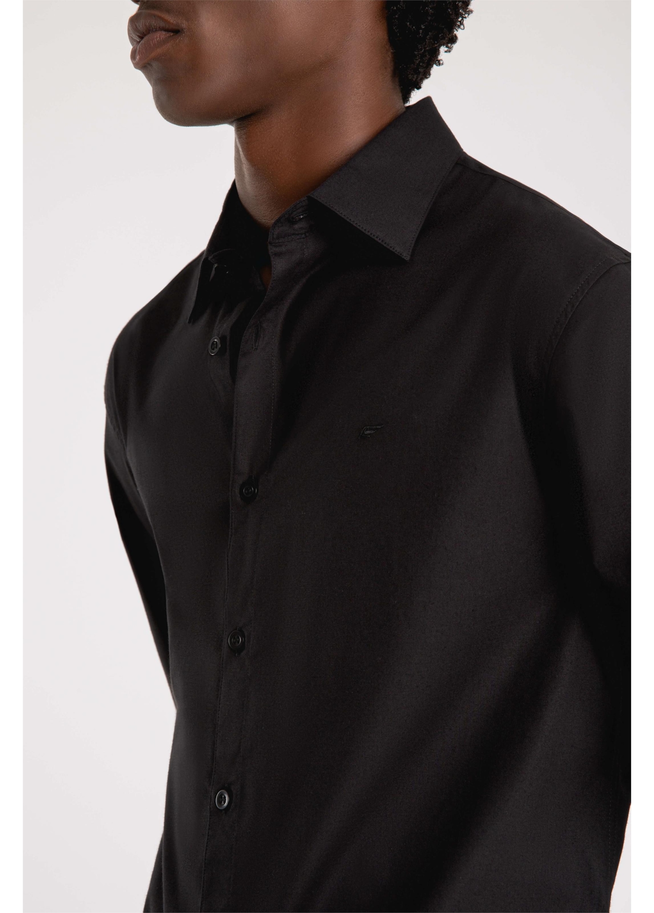 Camisas Tricoline Italian Preto