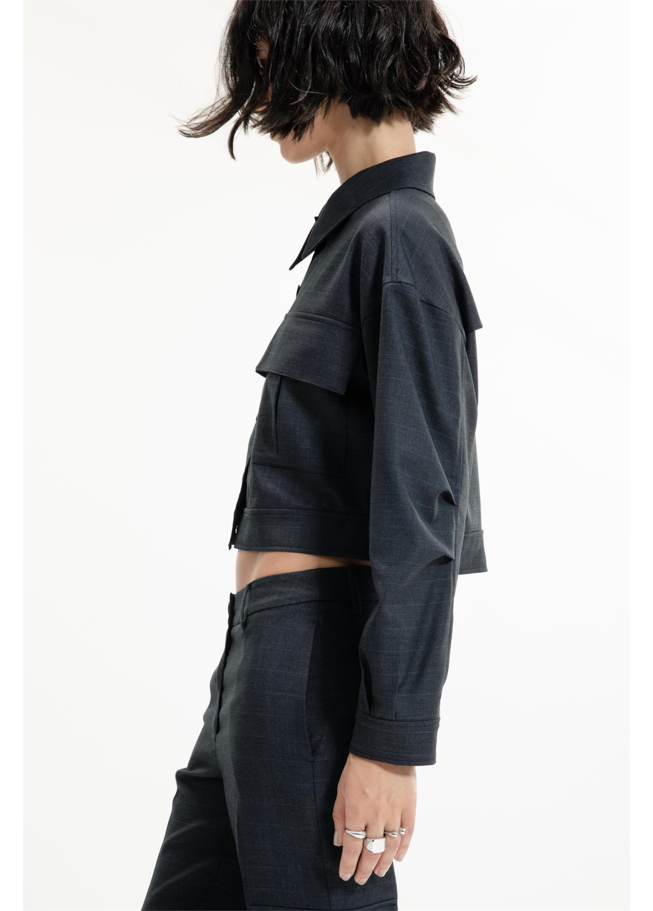 Canc.Alf. Pv Gales Span Cargo Jacket Chumbo Mescla