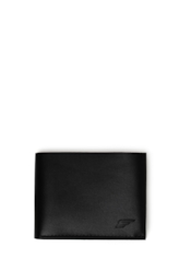 Carteira Casual Ellus E-Asa Couro Preto