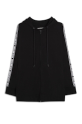 Casaco Fleece Tape Preto